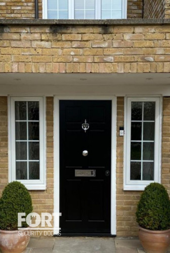 00059 Single Black Victorian 6 Panel Door Fs Security Door Fsdoors Co Uk
