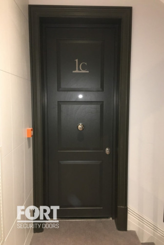 00065 Matt Black Edwardian 3 Panel Design Fs Security Doors Fsdoors Co Uk