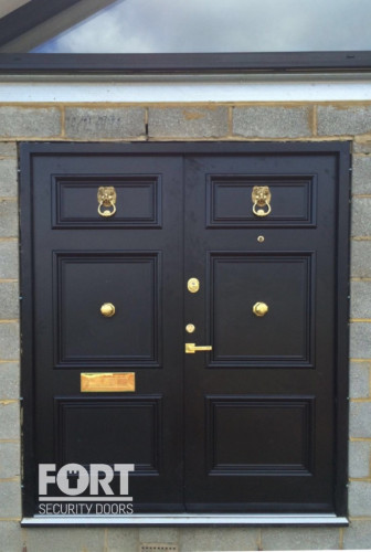 00070 Black Victorian Double Fs Security Door Fsdoors Co Uk