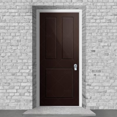 Edwardian 3 Panel Chocolate Brown Ral 8017 By Fort Security Doors Uk