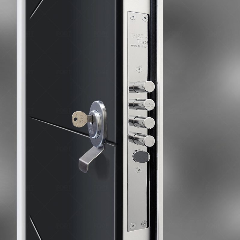 Lock System In Anthracite Grey Ral 7016 By Fort Security Doors Uk