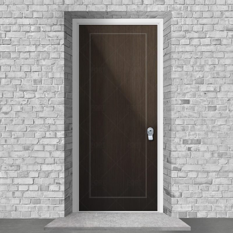 One Panel Dark Oak By Fort Security Doors Uk