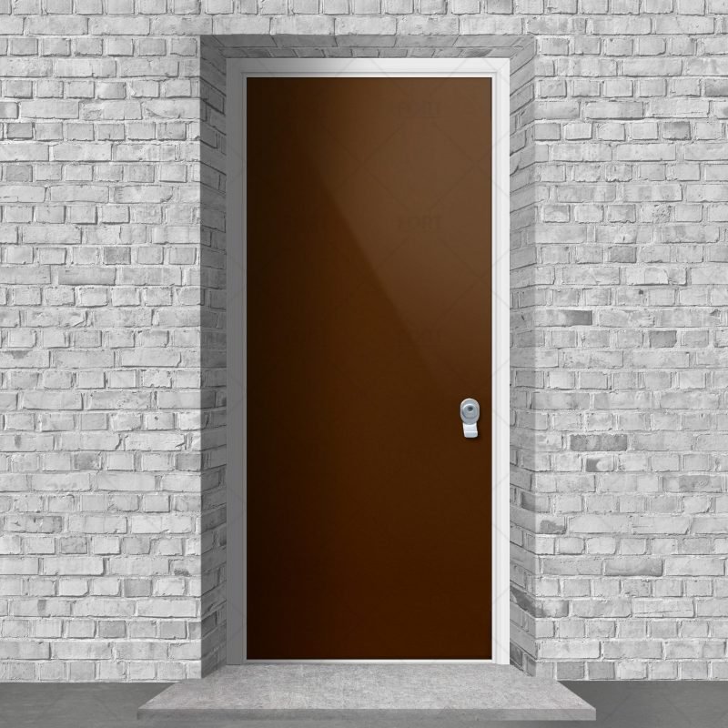 Plain Chocolate Brown Ral 8017 By Fort Security Doors Uk