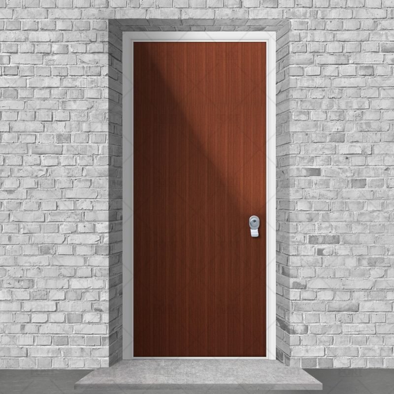 Plain Mahogany By Fort Security Doors Uk