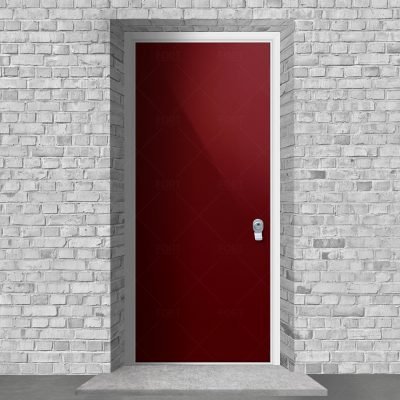 Plain Ruby Red Ral 3003 By Fort Security Doors Uk