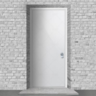 Plain Traffic White Ral 9016 By Fort Security Doors Uk