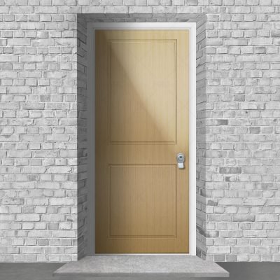 Two Panel Birch By Fort Security Doors Uk
