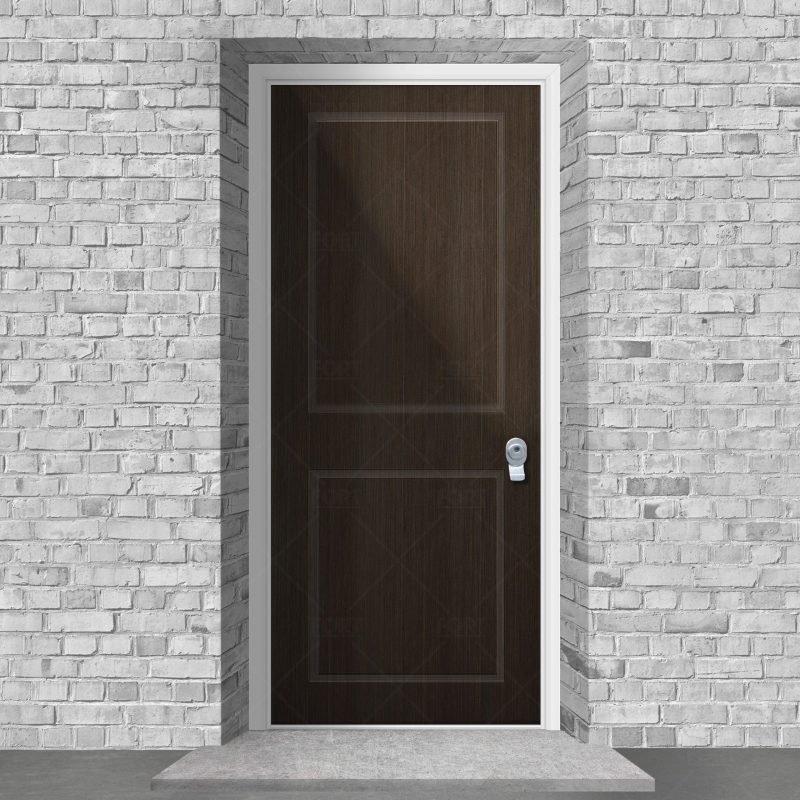 Two Panel Dark Oak By Fort Security Doors Uk