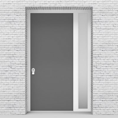 13.single Door With Right Side Panel Plain Signal Grey (ral7004)