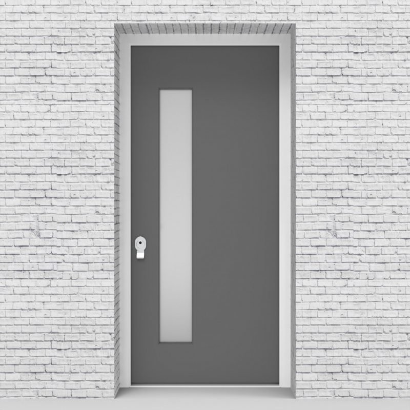 13.single Plain With Lock Side Glass Signal Grey (ral7004)