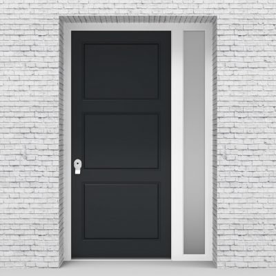 14.single Door With Right Side Panel Edwardian Anthracite Grey (ral7016)