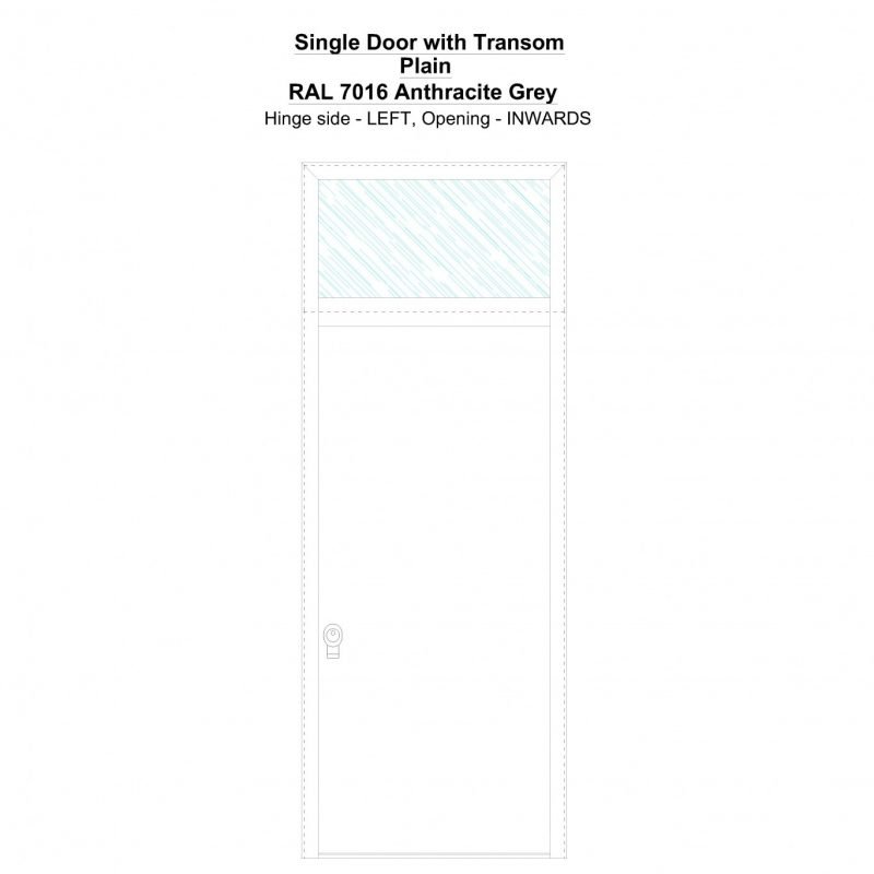 Sdt Plain Ral 7016 Anthracite Grey Security Door