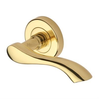 Lever Handle Polished Brass