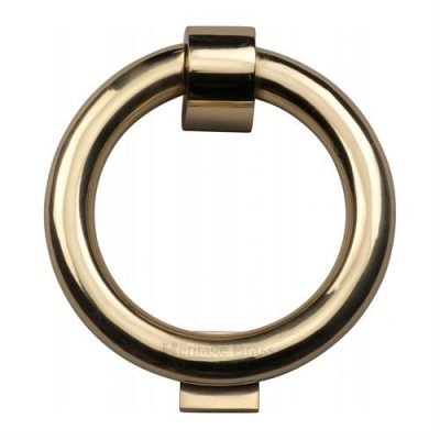 Ring Door Knocker Polished Brass