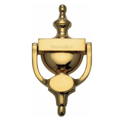 Urn Door Knocker Polished Brass