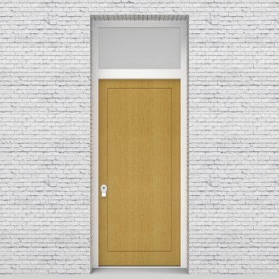 1.single Door With Transom One Panel Birch