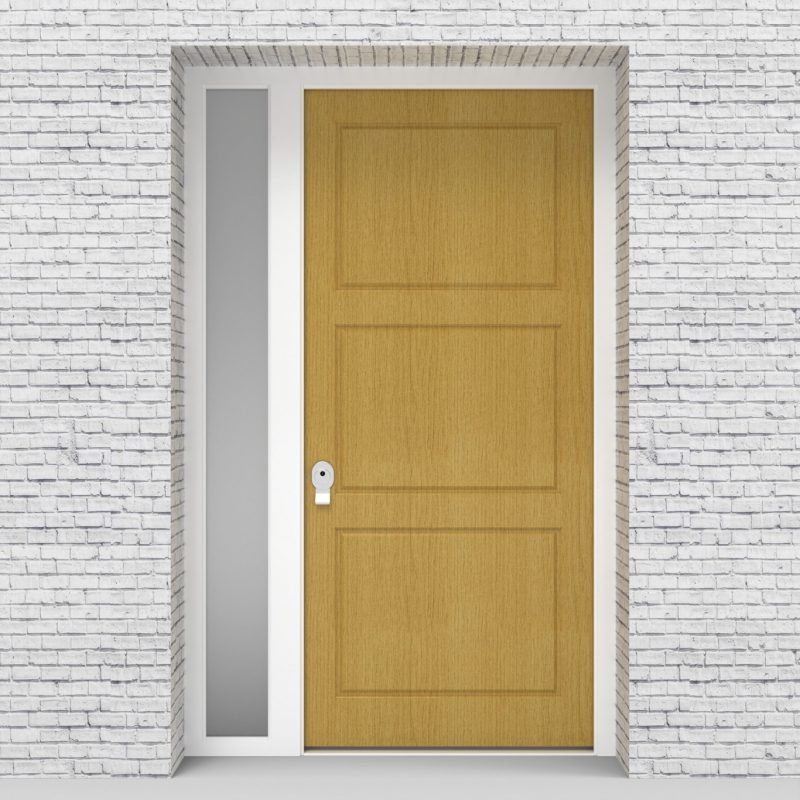 1.single Door With Left Side Panel Edwardian Birch