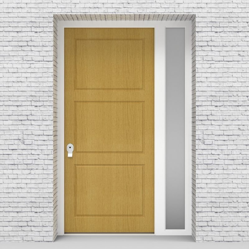1.single Door With Right Side Panel Edwardian Birch