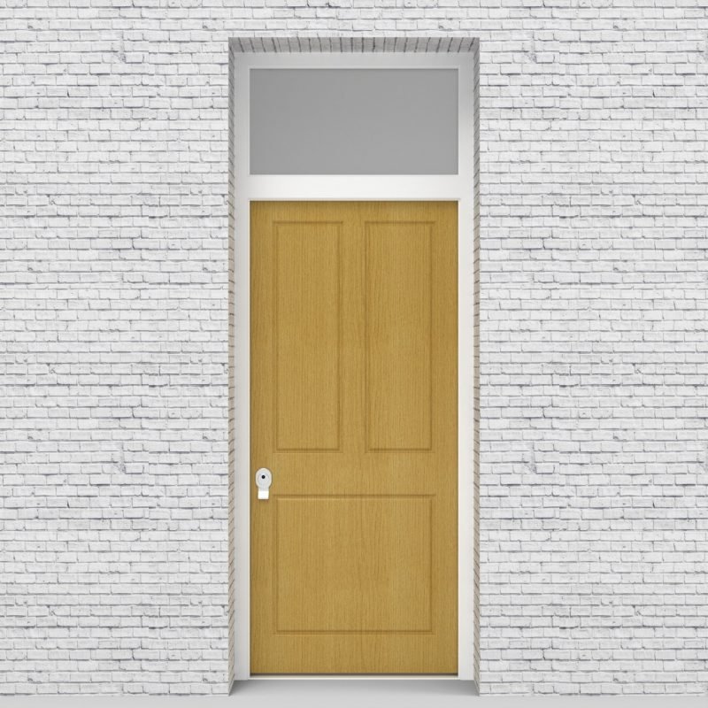 1.single Door With Transom Edwardian 3 Pane Birch