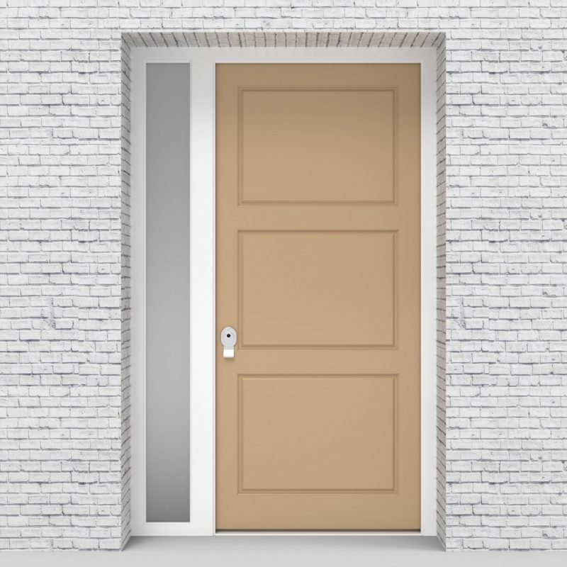 7.single Door With Left Side Panel Edwardian Light Ivory (ral1015)