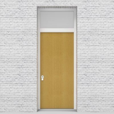 1.single Door With Transom Plain Birch