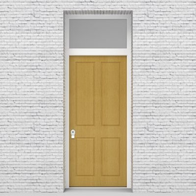 1.single Door With Transom Victorian 4 Panel Birch