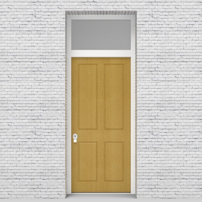 1.single Door With Transom Victorian 4 Panel Birch